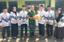 Pengurus Cabang PGRI Sumbergempol saat diterima Danramil 0807/07 Sumbergempol.